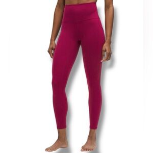 NWT LULULEMON Align High Rise Pants with Pockets 25” - Magenta Smoke Size 14